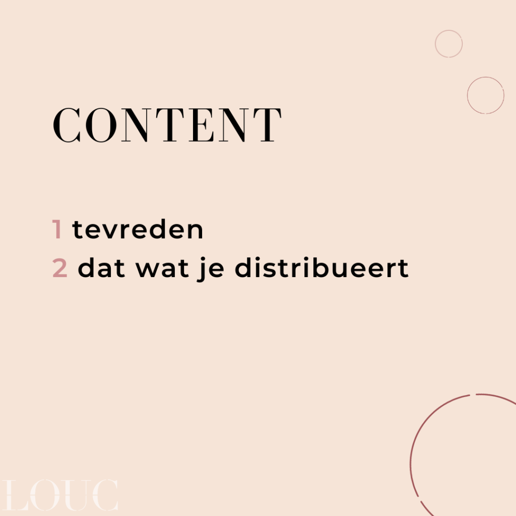 de betekenis van content